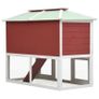 Animal Rabbit Cage Double Floor Red Wood Image 4