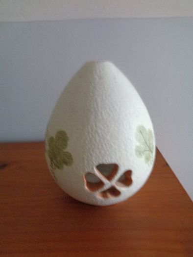 Hand Painted Pottery T Light Holder for Sale