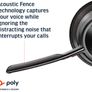 Voyager Focus 2 UC USB-C Headset with Stand (Plantronics) - Bluetooth Dual-Ear (Stereo) Headset with Boom Mic - USB-C PC/Mac Compatible - Active Noise Canceling Image 5