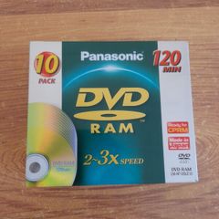 Panasonic DVD RAM 2-3x 4.7GB 120Min 10 Pack New Sealed