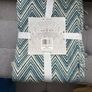 Blue and white throw for collection from Greystones Image 2