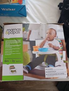 mamas and papas chair mounted travel booster seat