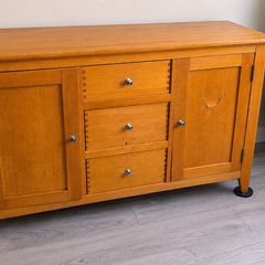 Wooden Storage Cabinet with Drawers & Cupboards