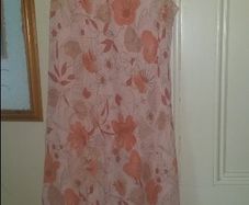 Berkertex maxi orange chiffon dress size UK20/22 EU48 Postage included