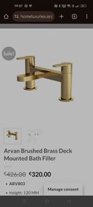 bath filler tap brushed brass
