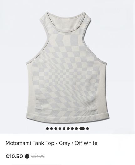 Motomami Tank Top  Gray Off White, size S