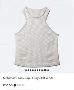 Motomami Tank Top  Gray Off White, size S