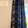 Black & Silver Curtains, Floor Lamp & Decorative Vase Image 7
