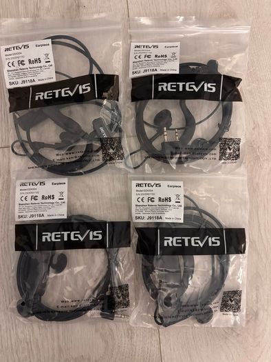 4 Walkie Talkie earpieces