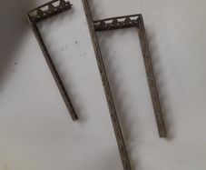 antique brass rail