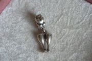 Pandora cheers champagne glasses dangle charm very good condition hallmarked