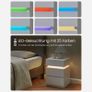 Bedside table with LED lighting Bedside Table with LED Lighting, Side Table, Bedside Cabinet, Sofa Table, Adjustable Colours, 3 Drawers, Bedroom, Modern, 35 x 40 x 55 cm, White Image 3
