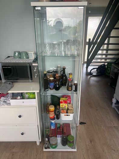 Pair of Matching Glass Cabinets