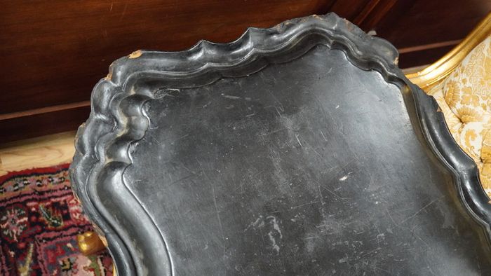 Large 19th Century Victorian Papier-Mache Tray