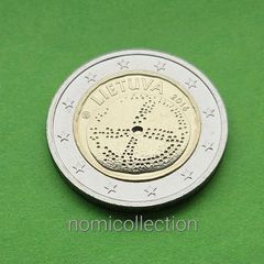 Lithuania 2016 year Uncirculated 2 Euro coin.