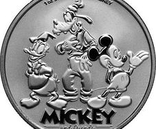 2025 Niue 2 Dollars 1 oz Silver Bullion Coin - Mickey and Friends BU (In Capsule)