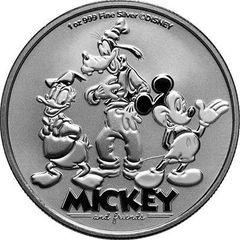 2025 Niue 2 Dollars 1 oz Silver Bullion Coin - Mickey and Friends BU (In Capsule)