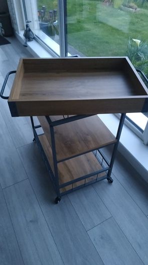 drinks bar trolley with removable tray