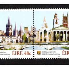 2005 Ireland European Capital of Culture 2005 Cork City Commemorative Stamps Mint Never Hinged (MNH)