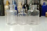 433 - Set of 3 Small Vintage Wellcome Chem Works Collectible Decorative Bottles