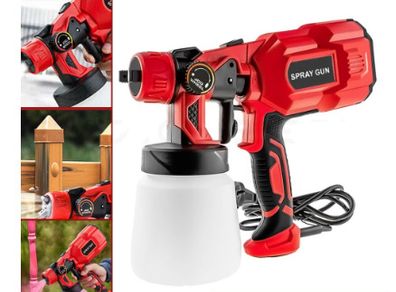 BRAND NEW Electric Paint Spray Gun Tools 18V 550W 3 Nozzle Large Capacity Portable Painting Sprayer Gun Airbrush