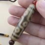 Vintage 9 Eyes Himalayan Tibetan Agate Dzi Bead Amulet Pendant Necklace Image 3