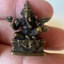 Ganesha bronze Hindu amulet for good luck and success Image 2
