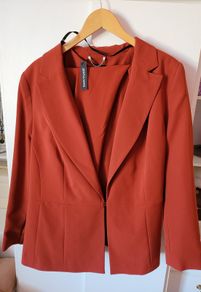 Plus size rust colour suit = size 22