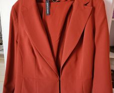 Plus size rust colour suit = size 22