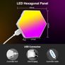 Hexagon LED Lights 8 Pack Hex Wall Light RGB Gaming Panels Hexagonal Smart Lighting Panel Sync to Music for Room Bar Gaming Setup Bedroom Image 8