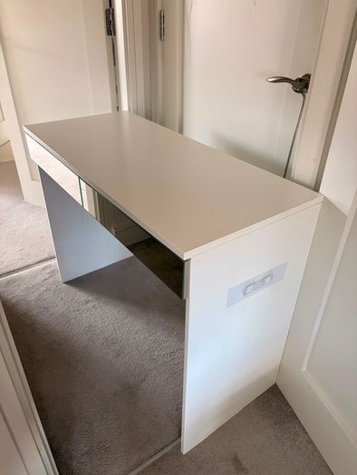 White Mirrored Desk