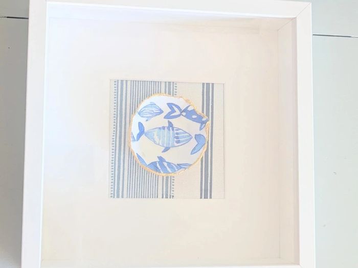 Signed Handmade Bowl in Box Frame  - Great Christmas present