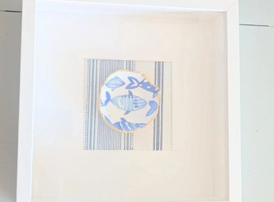 Signed Handmade Bowl in Box Frame  - Great Christmas present