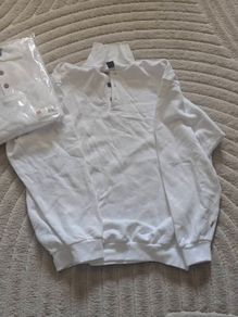 Long sleeve painters polo shirt.