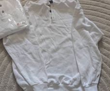 Long sleeve painters polo shirt.