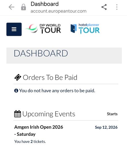 Amgen Irish Open Golf Tickets