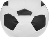 Football Bean Bag Chair Black 450 Litre  and White XL Seat for Kids Teens and Adults