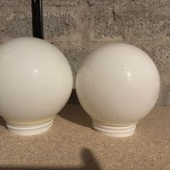 Globe Shaped Light Shade Opal White