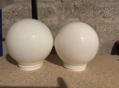 Globe Shaped Light Shade Opal White