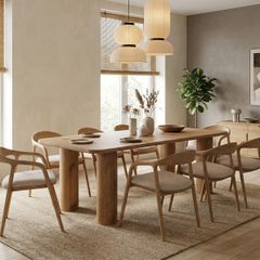 Mokki Ash Dining Chair  Beige Japandi Comfort