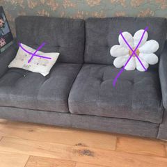 Dark grey couch
