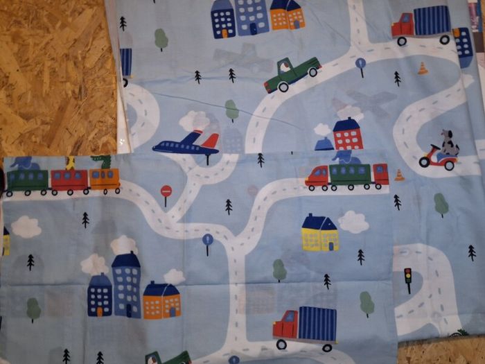 Aldi single bed duvet set, reversible, Cars & traffic theme