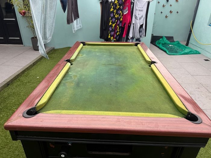 7' x 4' slate pool table