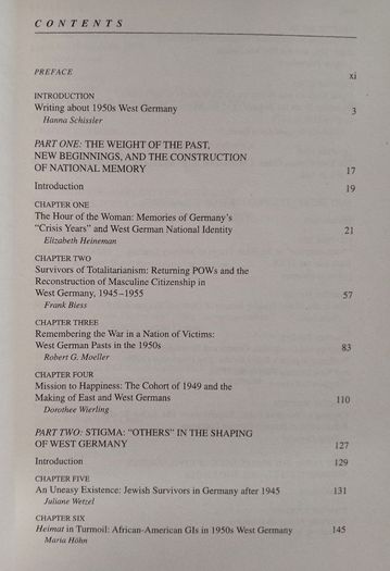 West Germany Cultural History Book