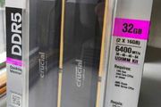 Brand New Pc Ram Crucial Pro 32gb 2x16gb Ddr5 6400mhz Xmp Expo