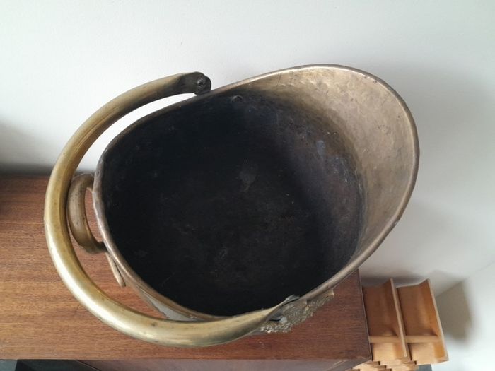 Solid Brass Coal Bucket Helmet