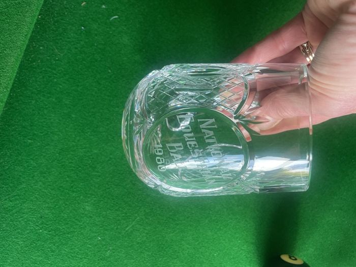 6 Crystal Jug Glasses