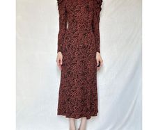 & Other Stories burgundy dress.