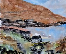 keem bay achill watercolour