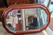 Vintage Art Deco era Large Beveled Mirror